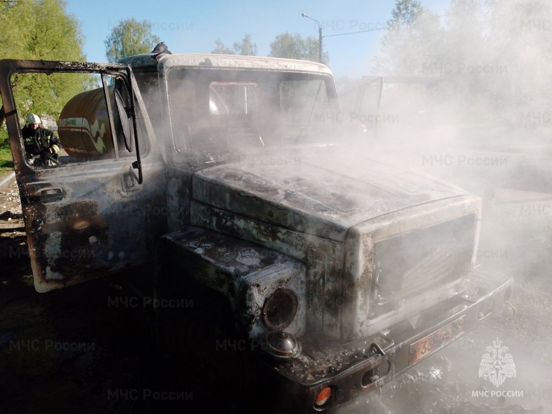 Пожар Собинский район, у с. Бабаево